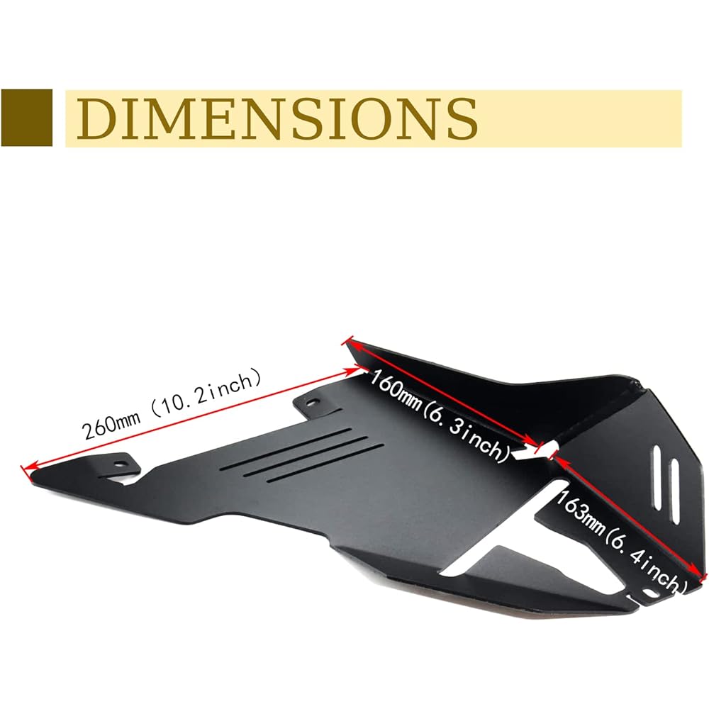 CPOWACE Aluminum Front A Arm Splash Guard Protector CAN-AM Ryker All model compatible parts number 219400863 (2 black)