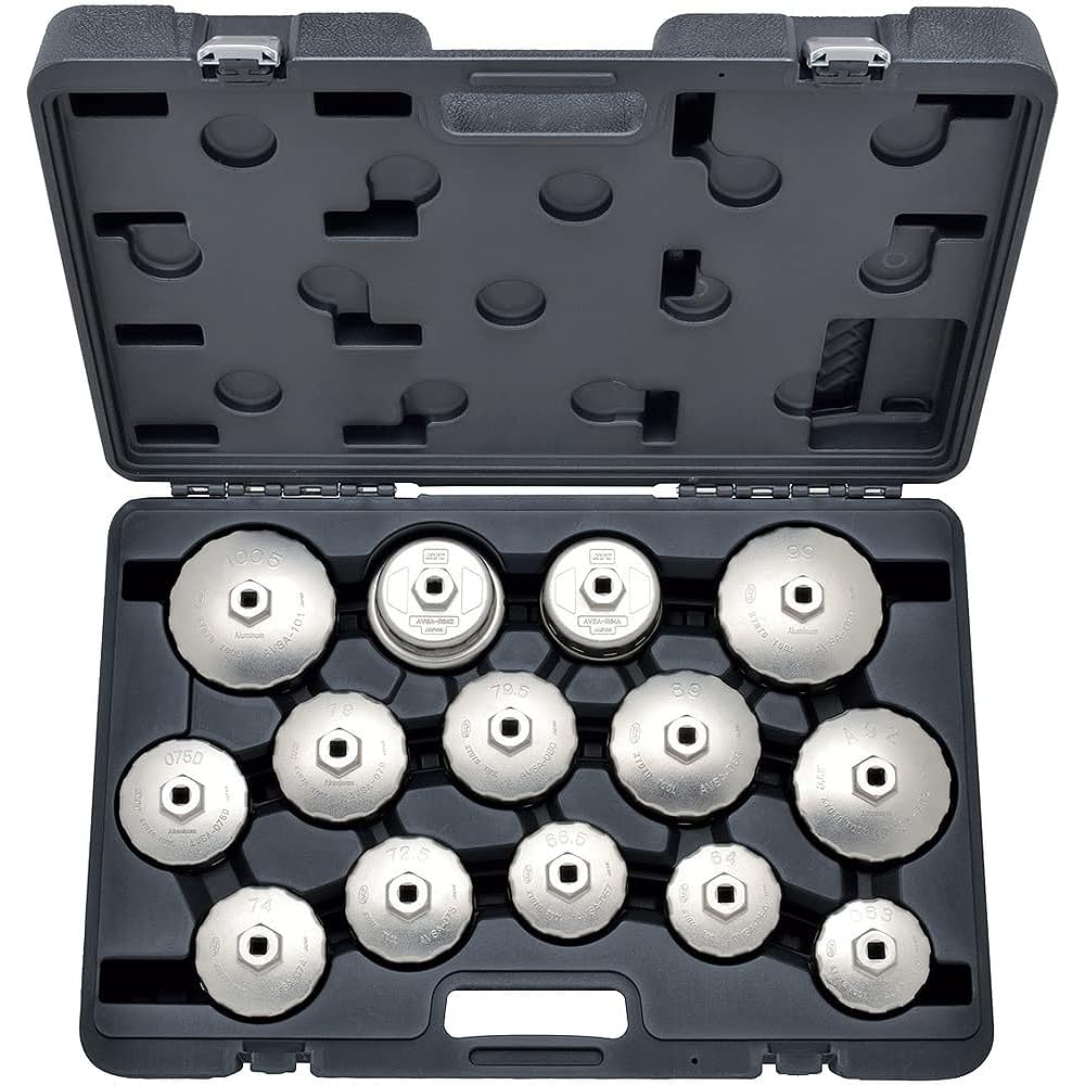 Kyoto Machinery Tools (KTC) Cup Type Oil Filter Wrench Set AVSA14