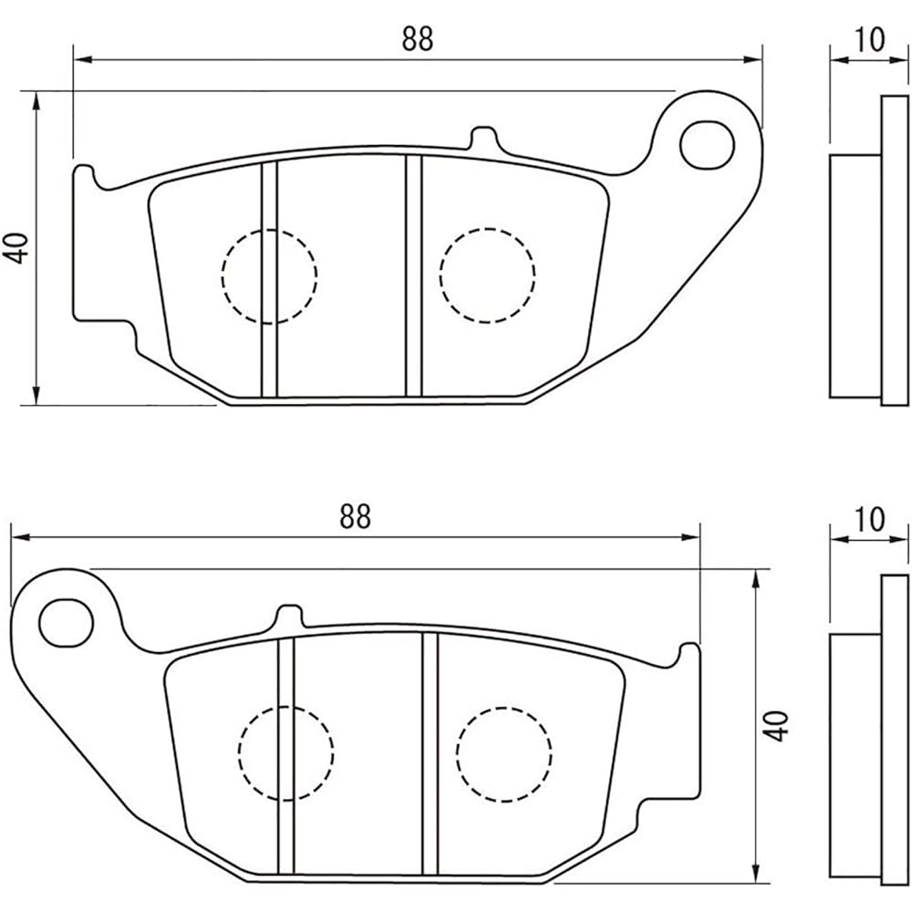 Daytona Motorcycle Brake Pad Golden Pad