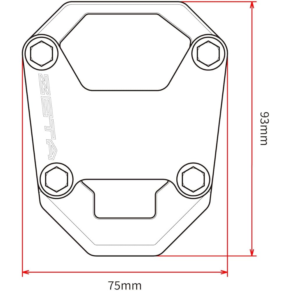 ZETA Side Stand Extender HONDA CRF1100L Africa Twin '20-23 ZE56-6090