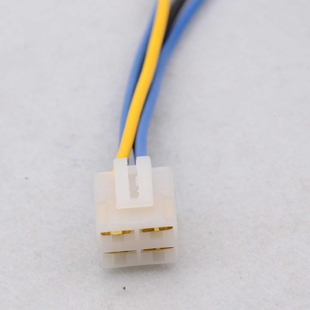 GOOFIT 4 Ping Conector Harness Adapter Cable Clip 4 -pin voltage regulator
