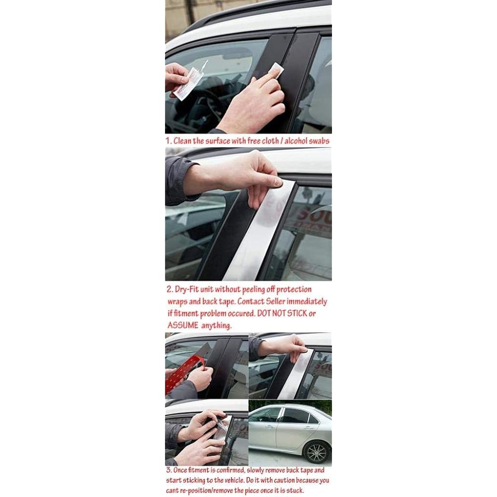 Exclusive 304 Steel Door Center Pillar Post Overlay 2007-2014 Escalade EST ESV compatible