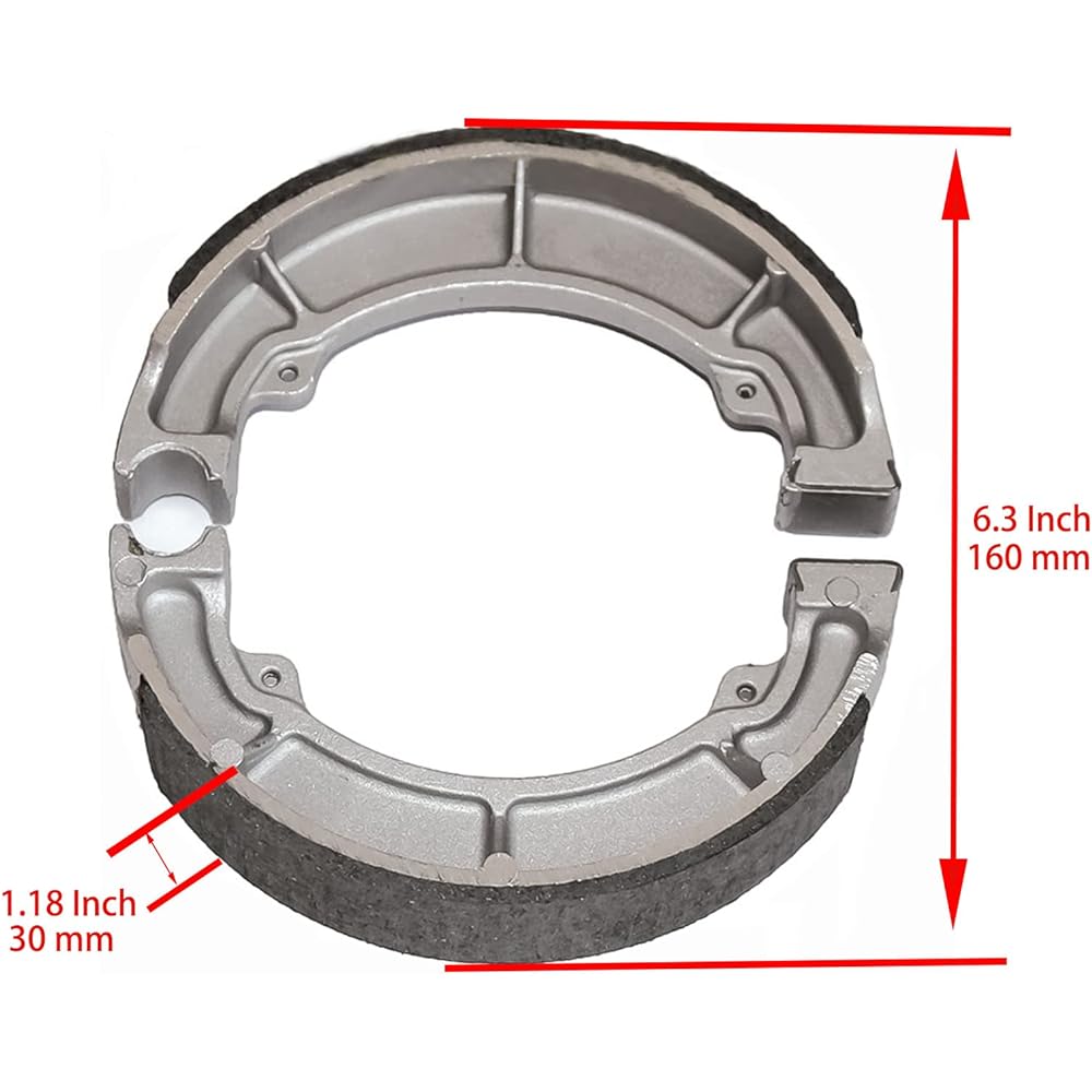 Foreverun Motor Front and Rear Brake Shoes For KLF 220 Bayou 1988-2002