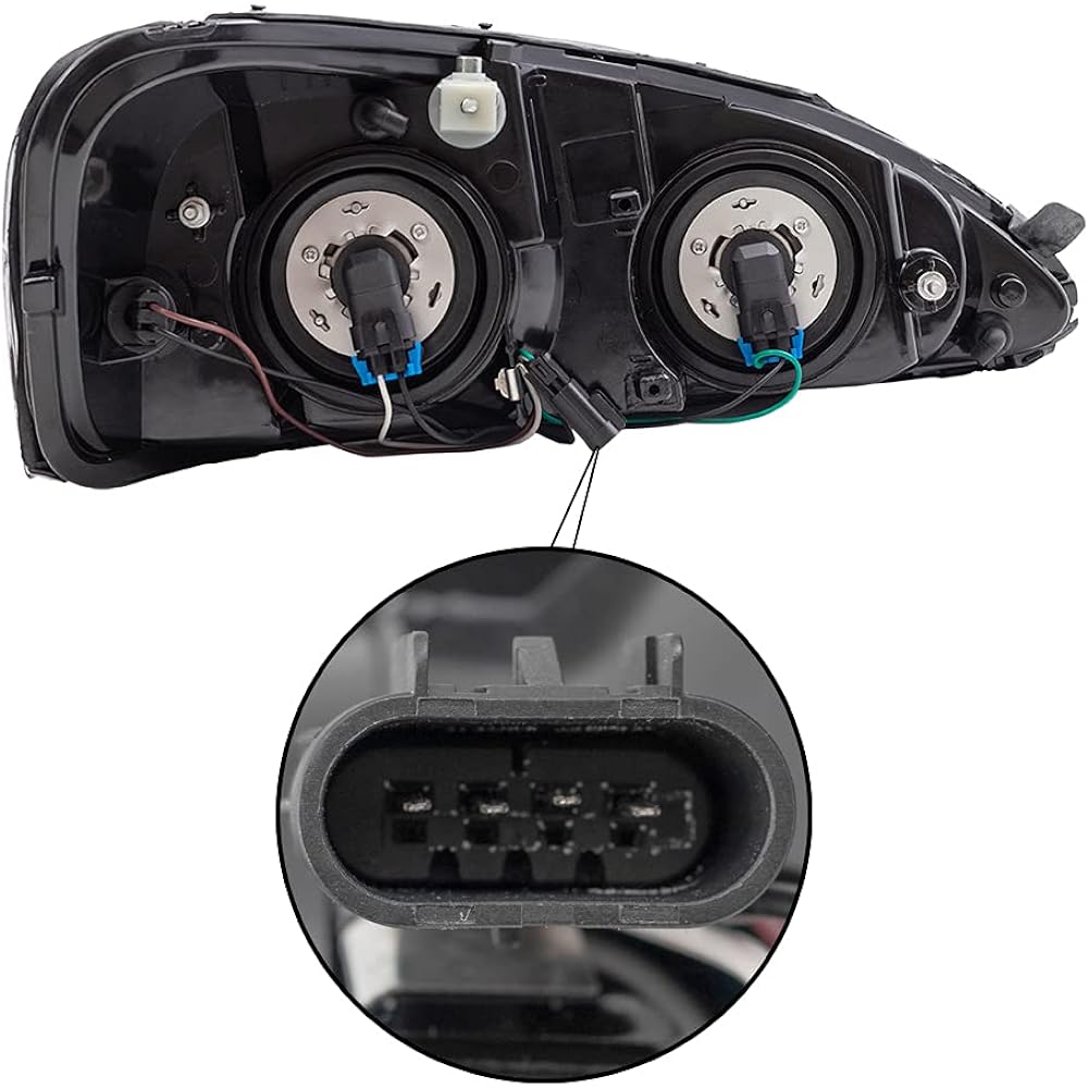 BROCK replacement driver and passenger seat set halogen headlight 2004-2008 Grand Prix 25851404 25851403