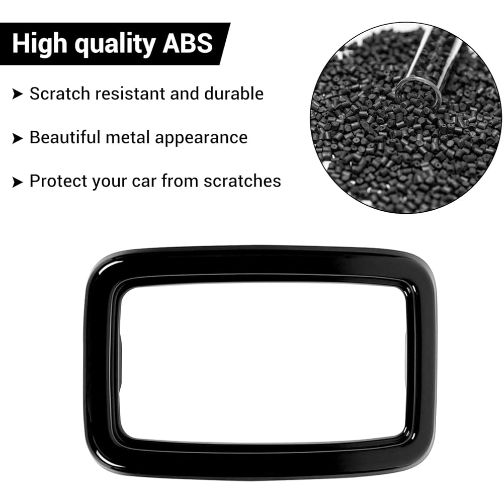 JECAR Front Grilling Grill Insert Cover Trim Kit 2017-2020 Black for Jeep Grand Cheroke (7 pieces)