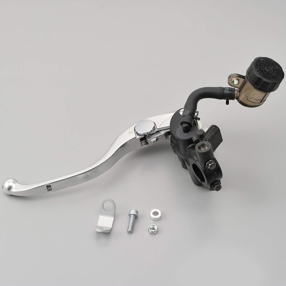 Daytona Nissin 95657 Radial Clutch Master Cylinder, Vertical Type, ?0.7 inches (19 mm), Black Body, Silver Lever, Smoke Tank