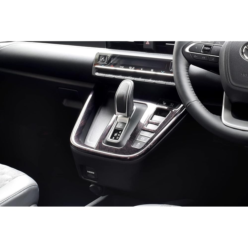 SecondStage Toyota Noah Voxy 90 Series NOAH VOXY Shift Panel for Electro Shift Matic Black Wood Grain II T676KW2