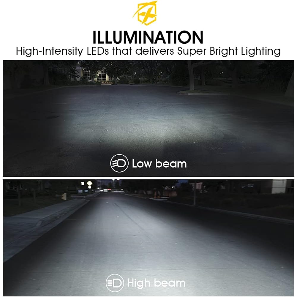 XPRITE 105W LED Headlight HI/LO Beam DRL Amber Winker 7 inch Round Headlight Jeep Wrangler JEP WRANGLER JK TJ LJ 1997-2018 Dot approval