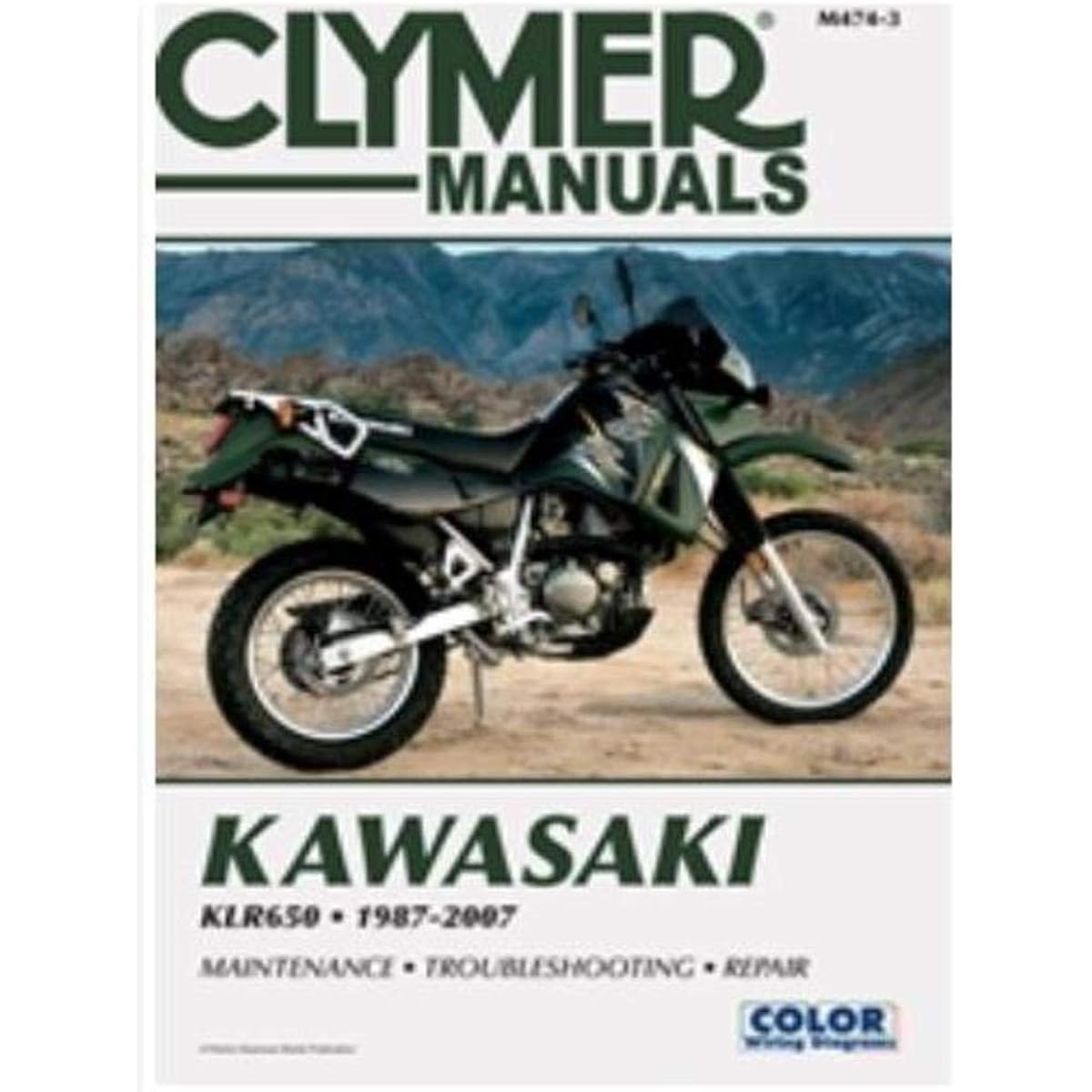CLYMER Repair Manual Kawasaki KLR650 KLR-650 87-07