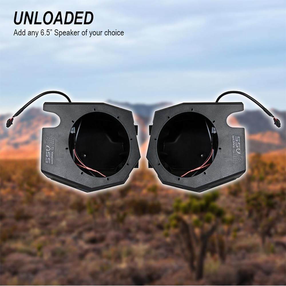 SSV WORKS RZ4-F65 6.5 inch front kick pod Polaris RZR 2014-2019