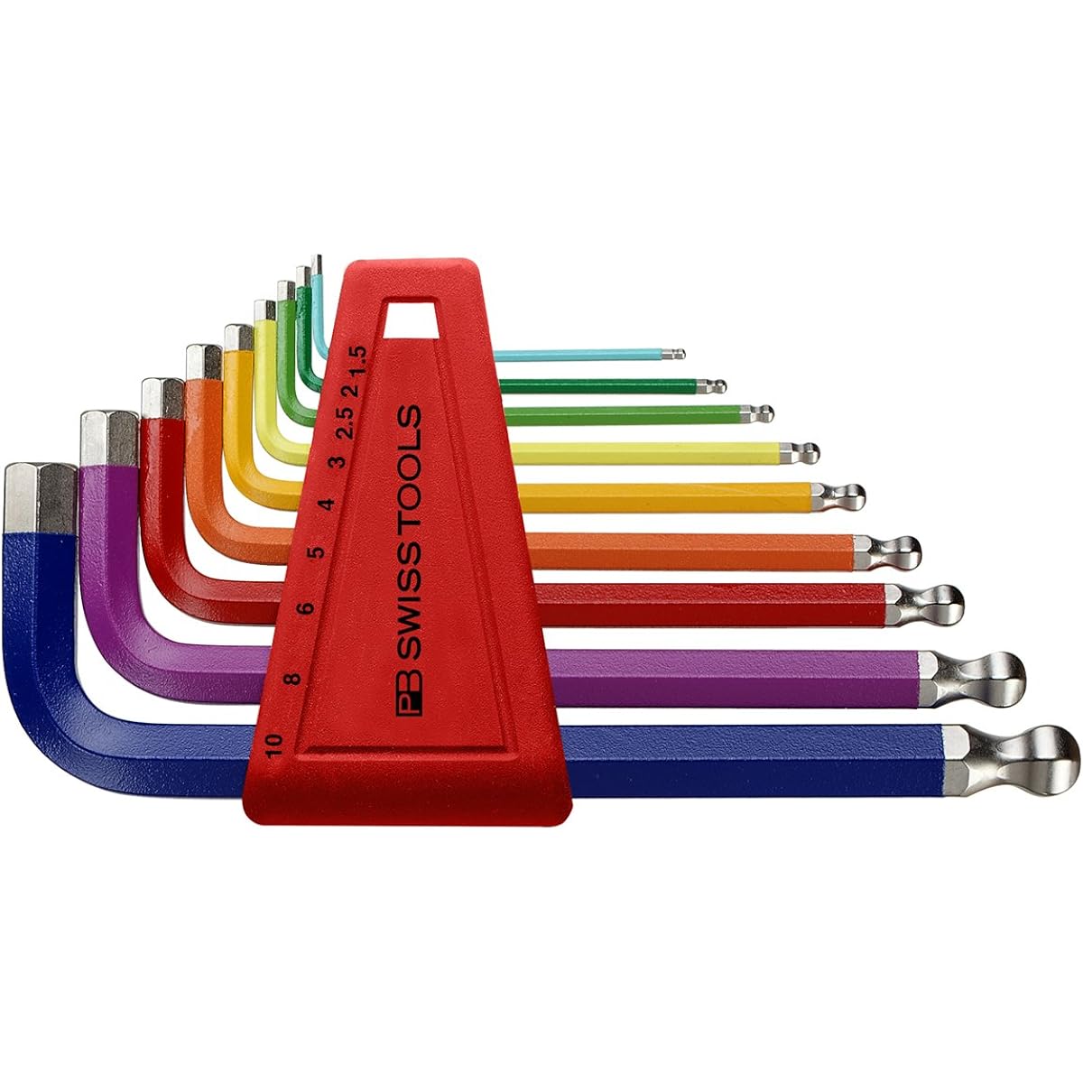 PB Rainbow Wrench Set with Ball No Pack 212H-10RB