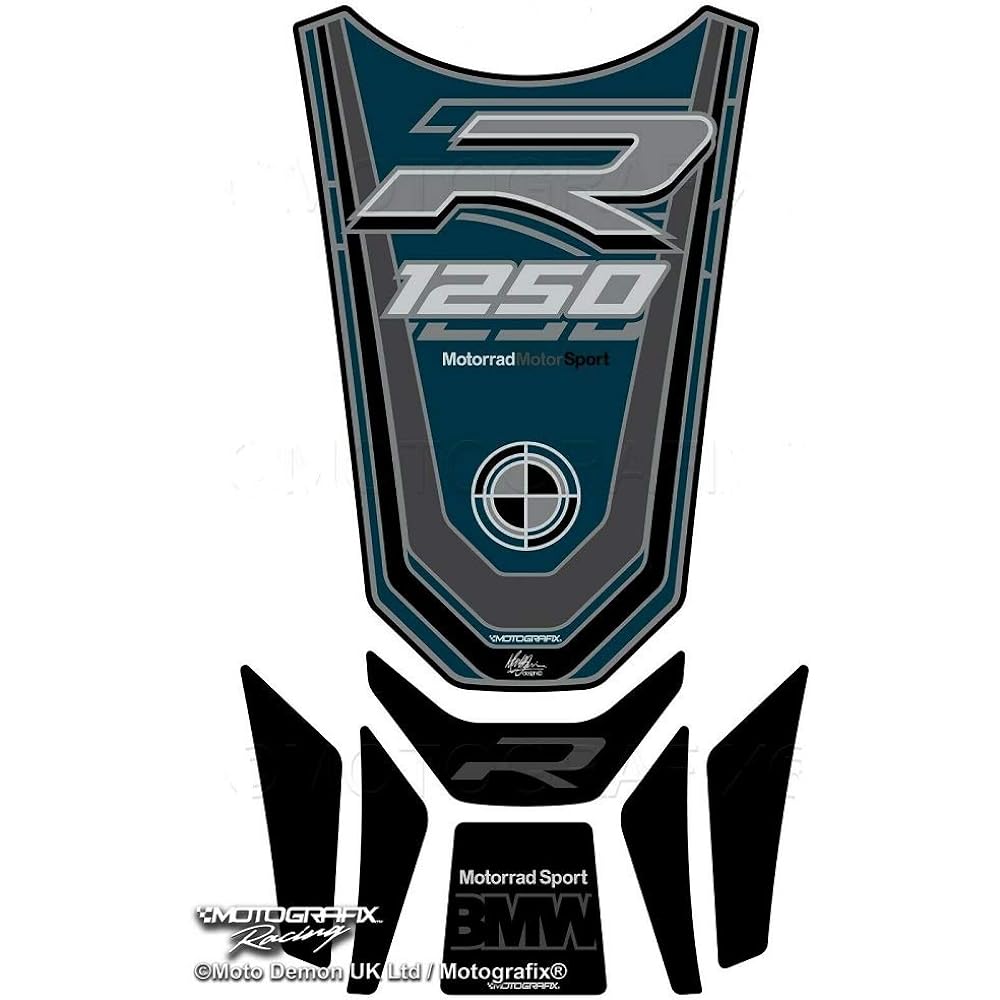 MOTOGRAFIX Tank Pad Yellow/White/Black BMW R1250RS 19-20 MT-TB044AY