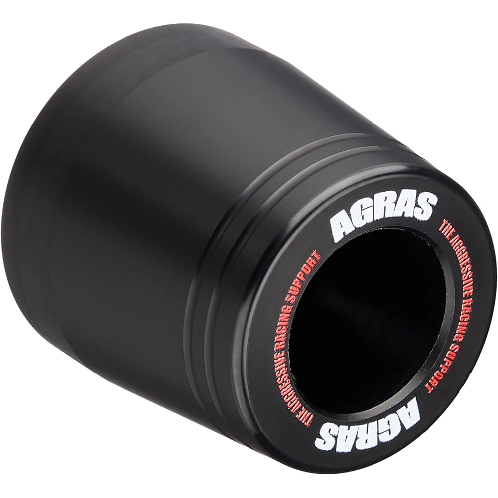 AGRAS Slider Repair Logo Frame (Cone Type) Mounting Hole Diameter: 10mm Total Length: 60mm Outer Diameter: 50mm Duracon: Black 342-00R-P60B