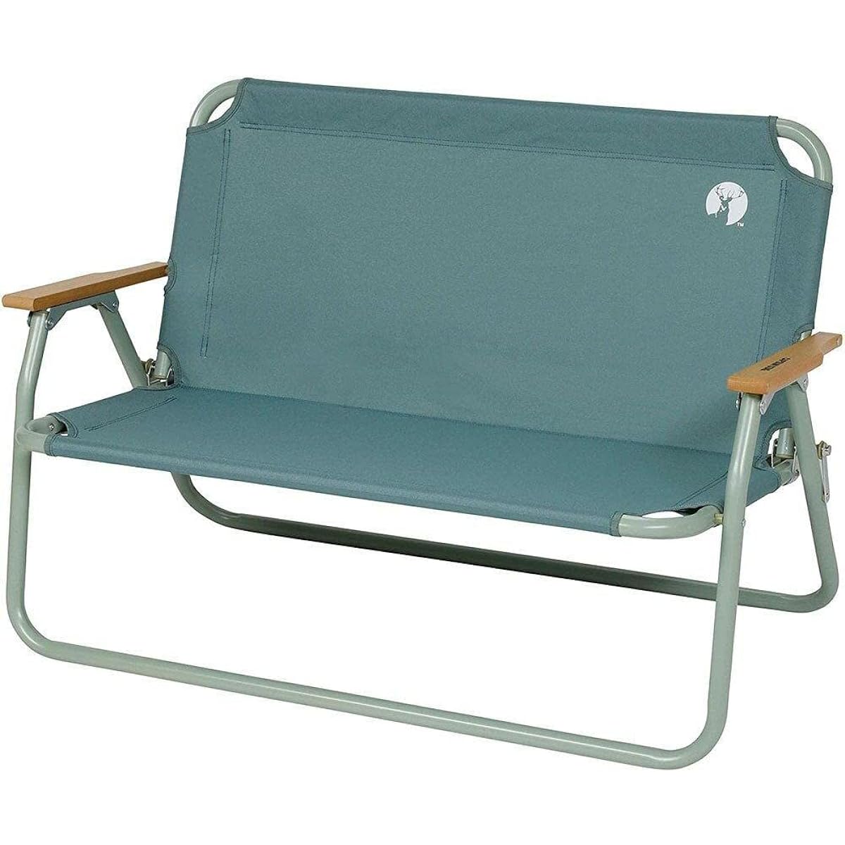 CAPTAIN STAG Bench Aluminum Back Bench Vintage Green UC-1829 Width 1040 x Depth 560 x Height 665 mm, Seat Height 285 mm