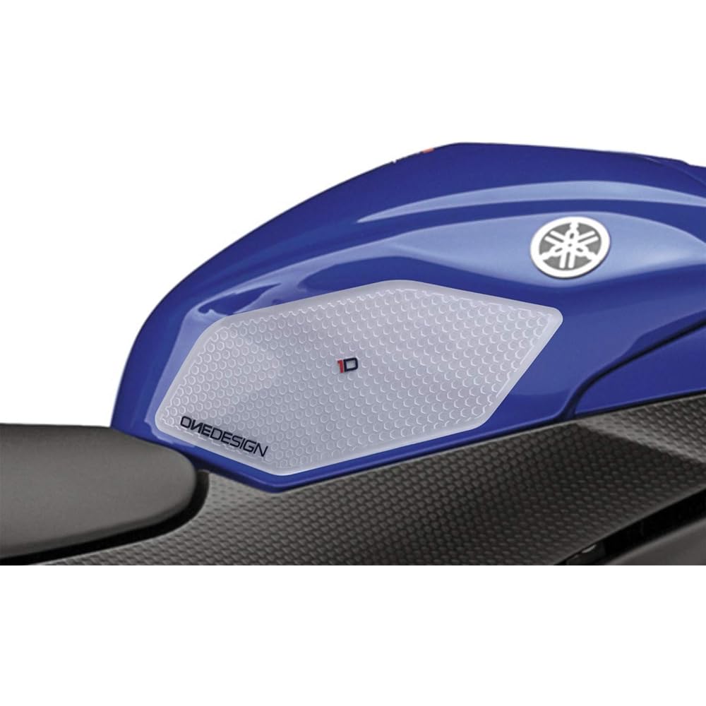 PRINT HDR Tank Side Pad Clear Yamaha YZF-R6 08-16 HDR228