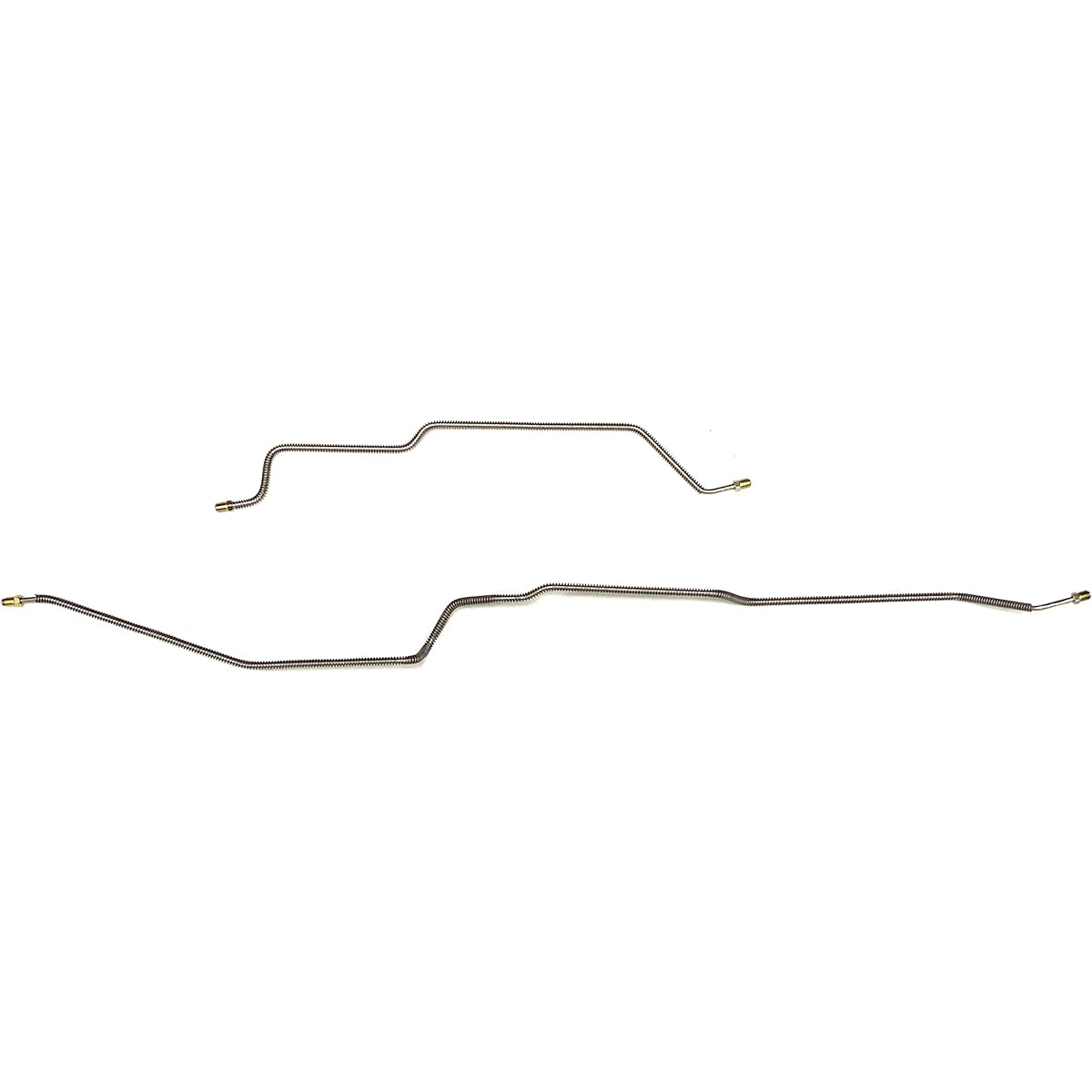 Stainless Axis Axis Axle Brake Lin Pair -Compatible with 2 -line non -ABS and DANA 35 rear end only on the rear axle 1997-2002