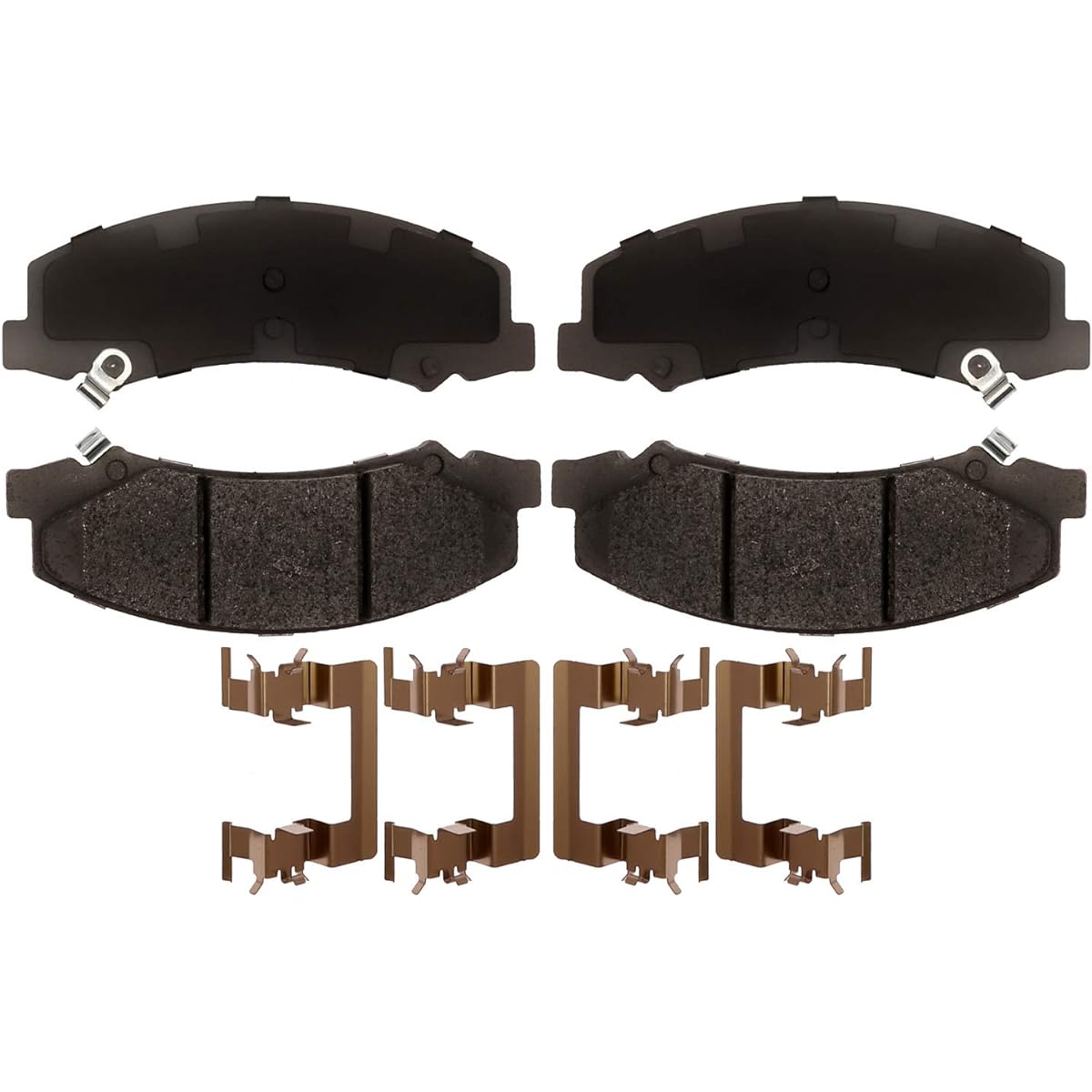 ACDELCO Silver 14D1159CHF1 Ceramic Front Disc Brake Pad Set