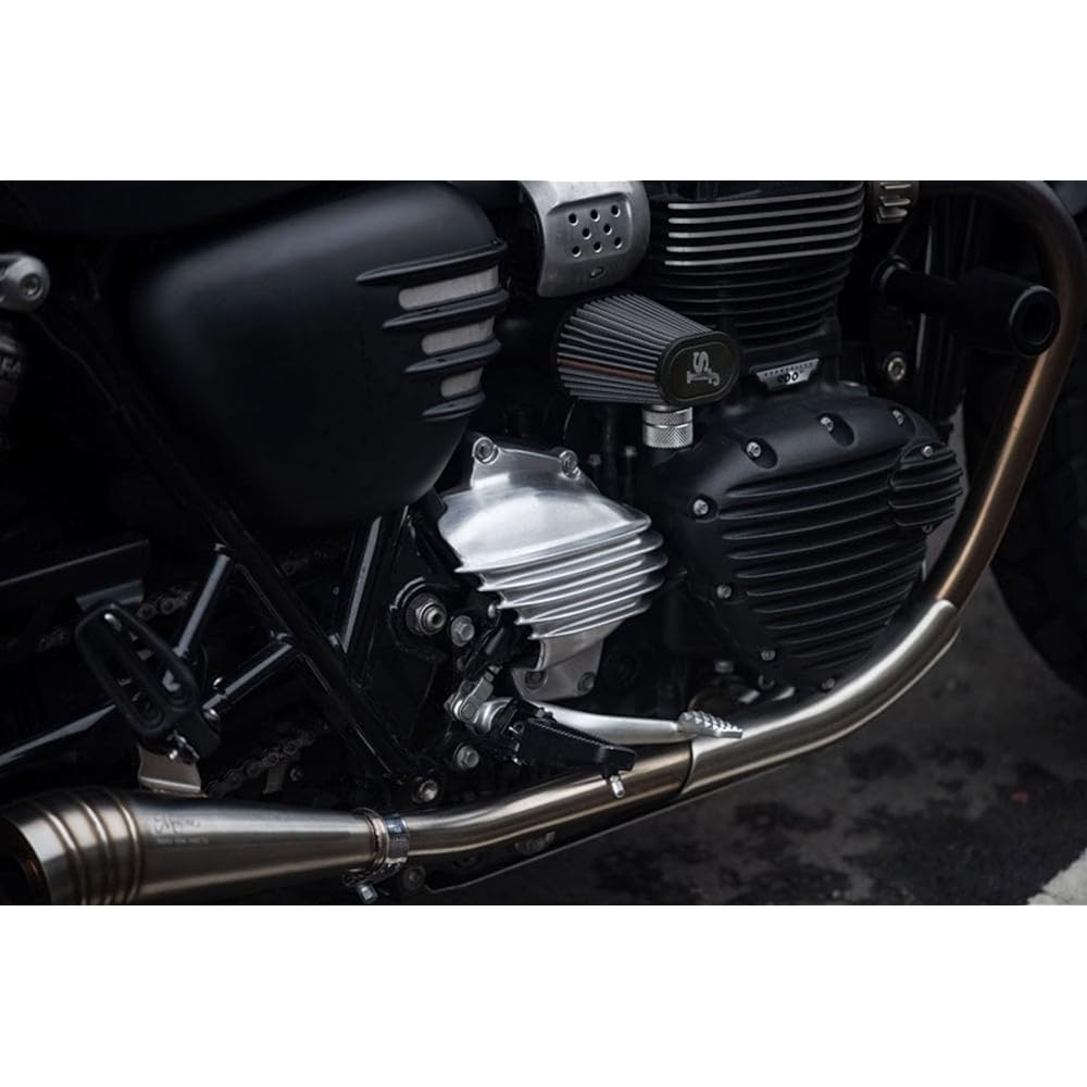 Motone Sprocket Cover T100 T120 Street Twin Street Scrambler Aluminum Die Cast Brushed MMU090