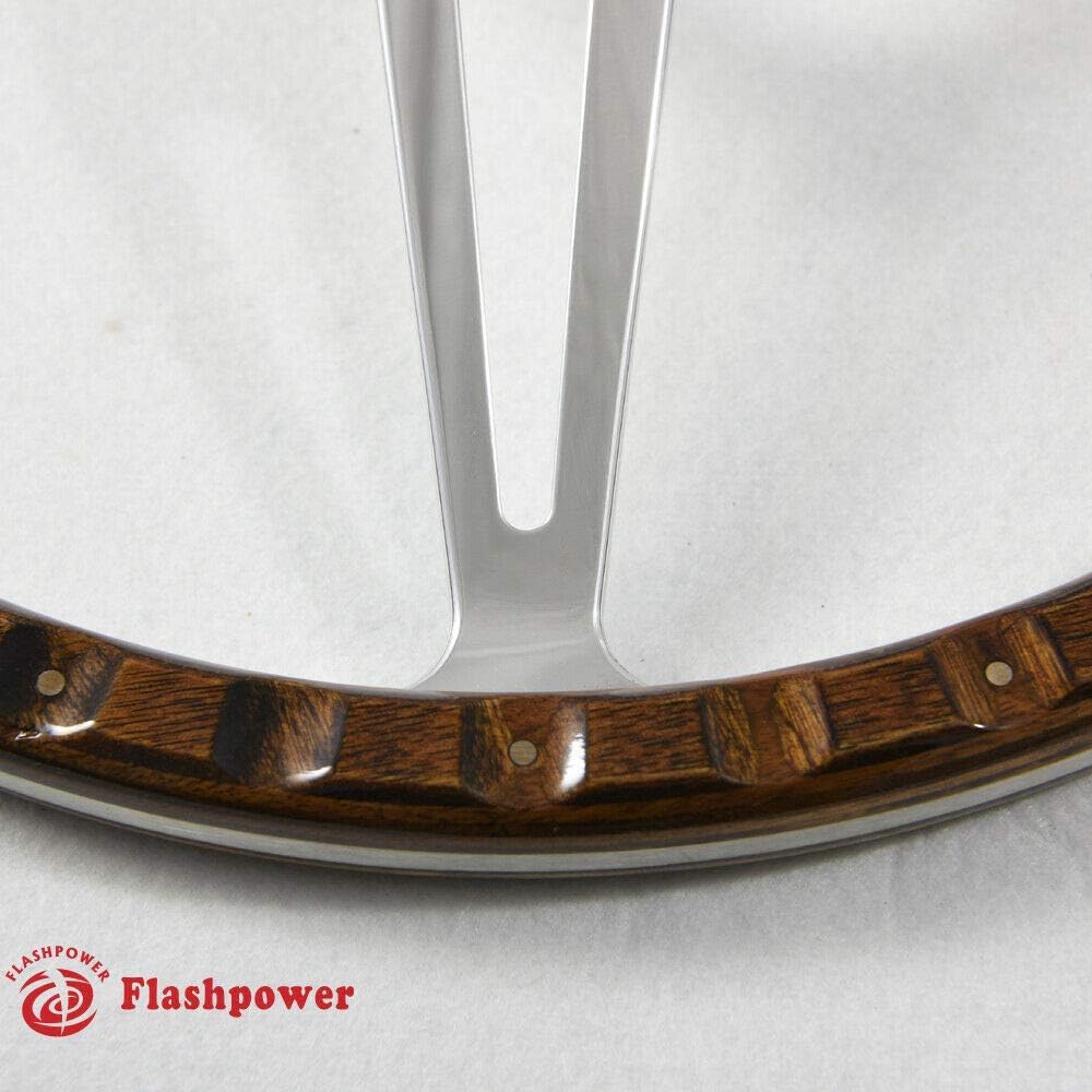 13 inch classic rivet laminated wood handle.