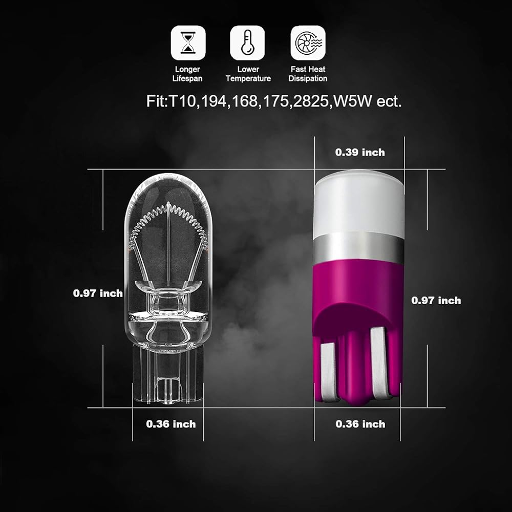 JDM ASTAR U1 High Performance 1: 1 Design 194 168 2825 W5W T10 Bright Purple LED LED bulb