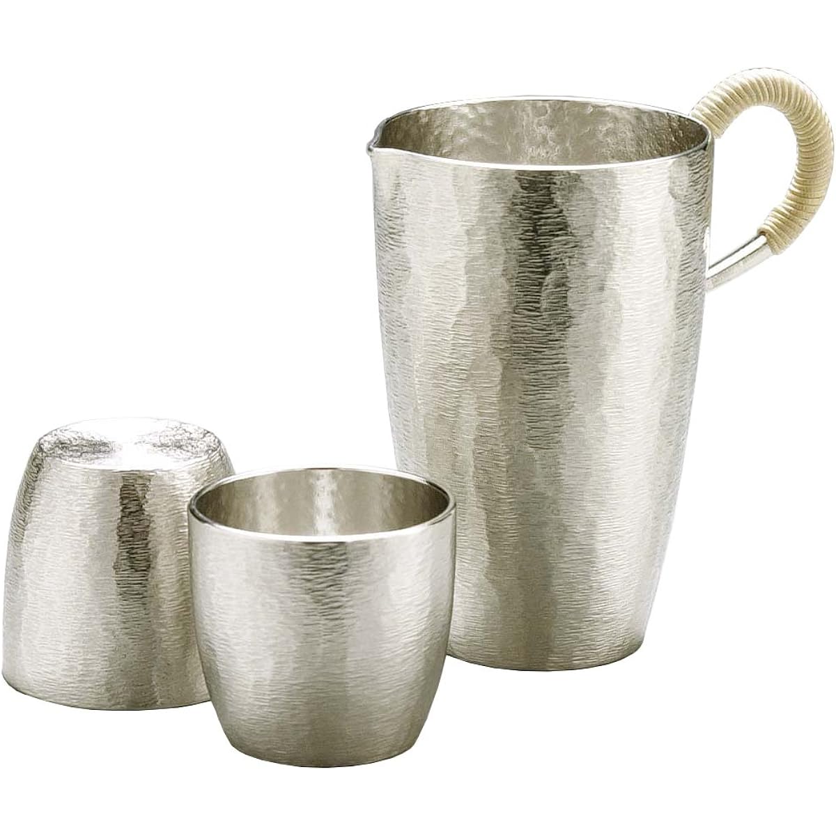 Osaka Tinware (Suzuki) Osaka Naniwa Tinware Traditional Craft Sake Utensil Set Hatsuse 24-13