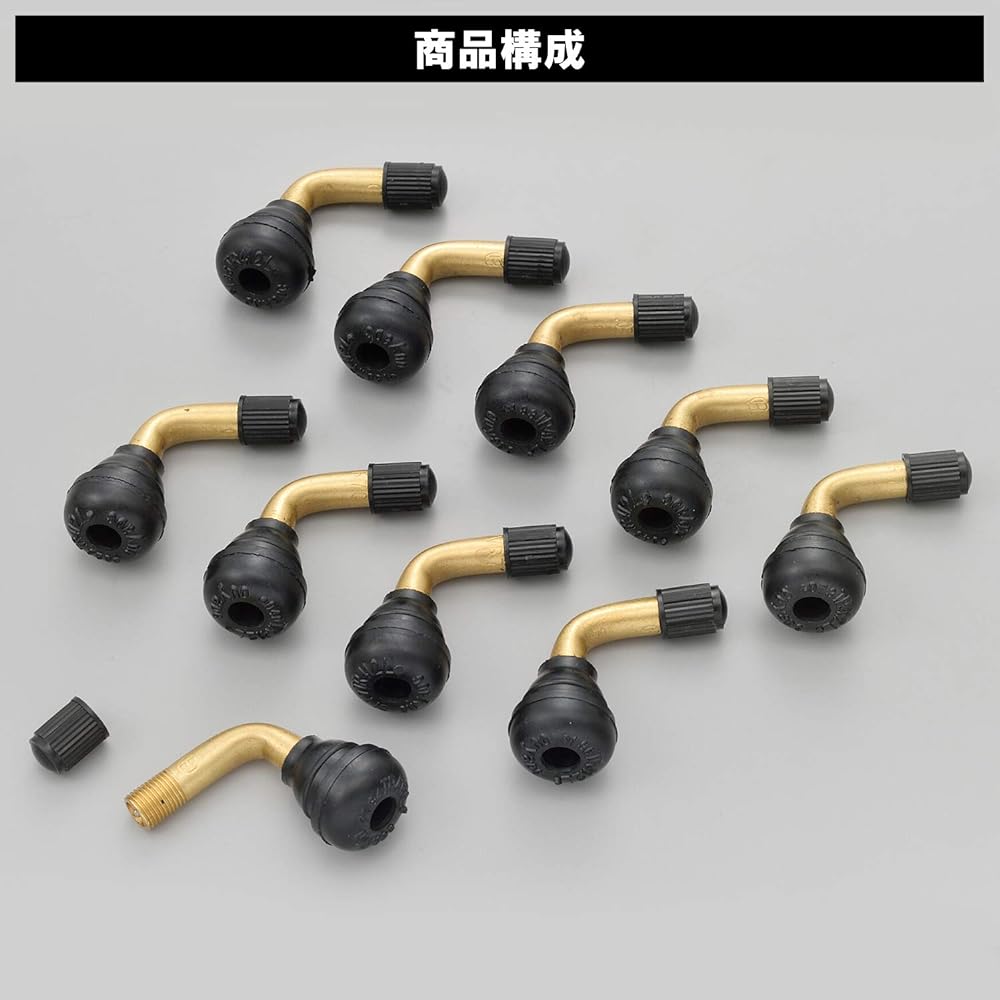 Daytona Motorcycle Air Valve Straight Commercial Use 10 Pieces TR-412 17769