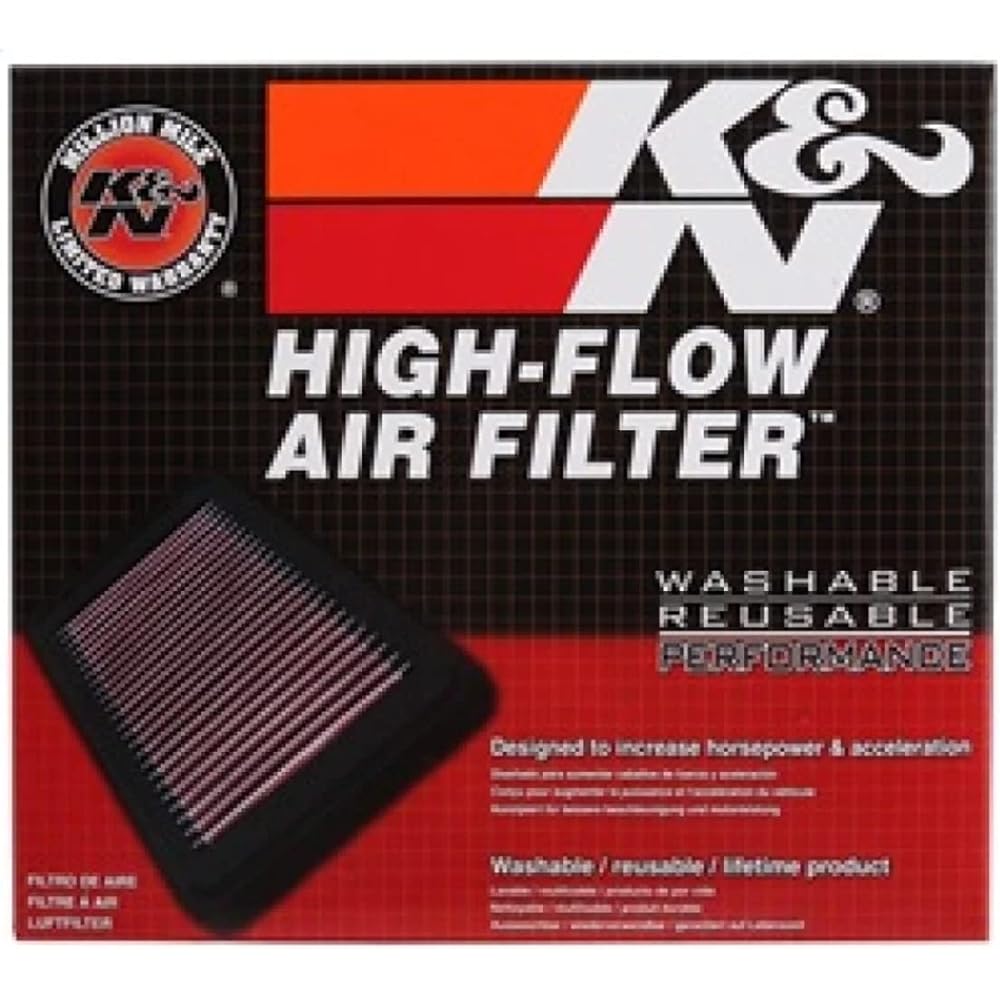 K & N engine air filter: High performance, premium, washable, replacement filter: 2013-2016 HYUNDAI (Genesi Skoupe) compatible 33-2481
