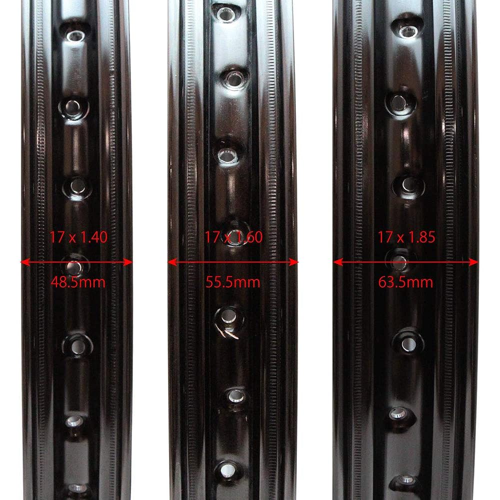 Jills Products Super Cub Cub Aluminum Wheel Rim 1.85 × 17 inch Black Widrim Aluminum Rim Super Cabrot Cub CP1352-B18517