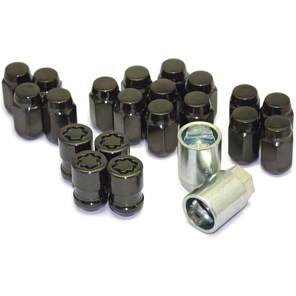 McGard MCG-84554B Lock Nut M12X1.25 (Black) Installation Kit 20 Pieces MCG-84554B