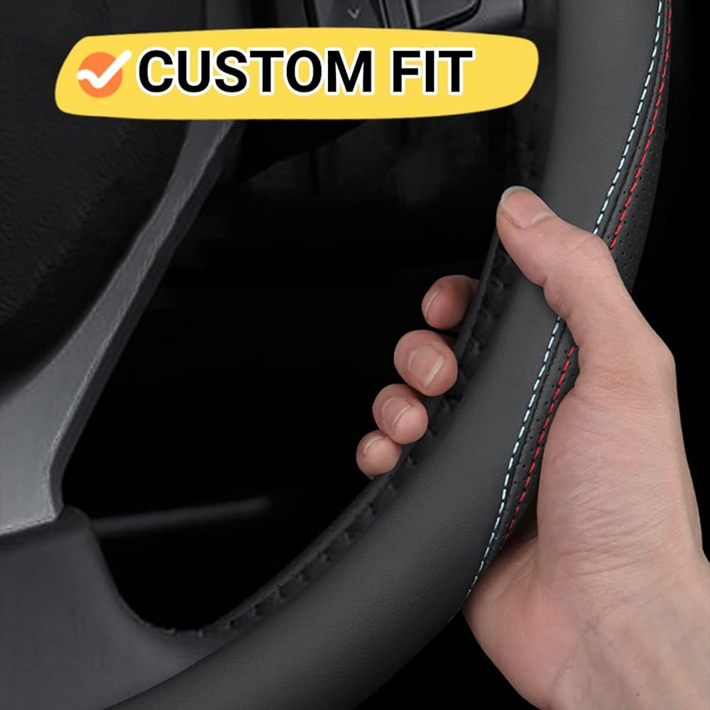 BLLXESD Handle Cover Subaru Forester 2000-2023 Compatible Breathable Premium Leather Handle Cover Slipping Design A Style