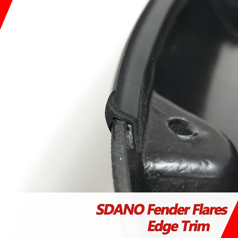 Fender flare edge trim car and truck wheelwell rubber seal/gasket fender flare universal 3m Auto -grade T style length 30 feet with adhesive tape