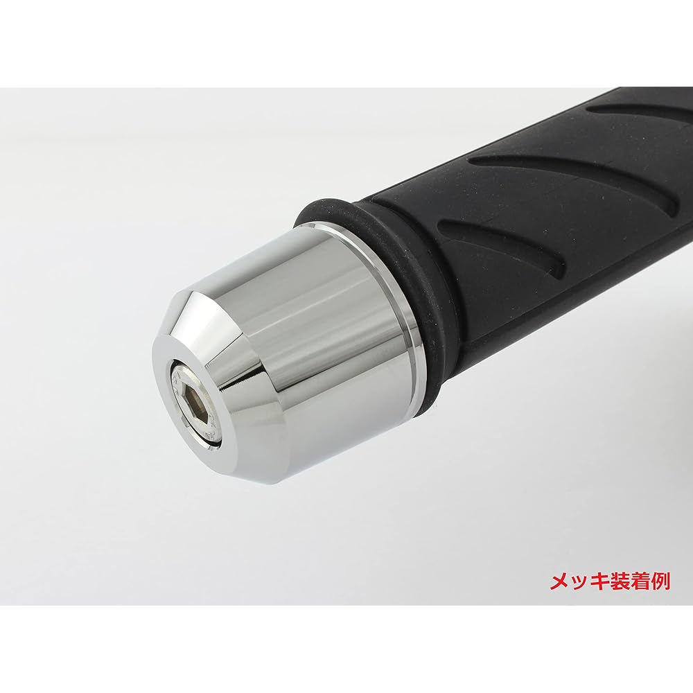 POSH Motorcycle Supplies Handlebar End Middle Weight Bar End Kawasaki Genuine Handle M8 Type ZRX1200DAEG Others Black Chrome 032579-66-10 Bar End Cap