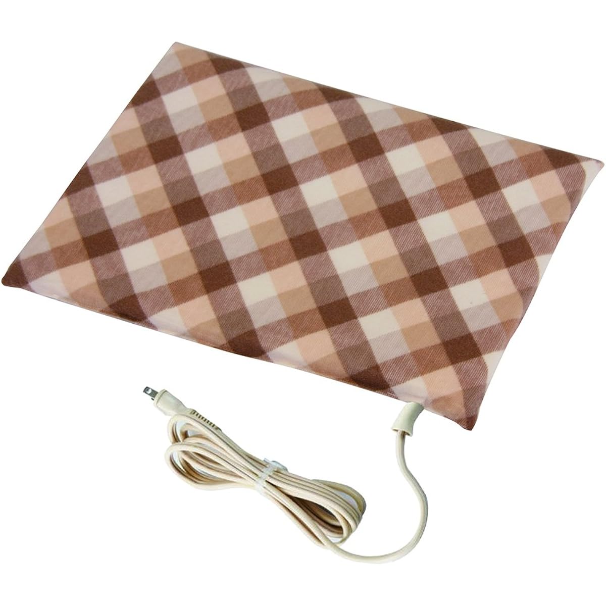 KODEN Electric Anka Large Size Soft Brown Plaid Pattern Antibacterial and Odor Resistant 45cm x 33cm x 3.2cm Soft VWF277-BC