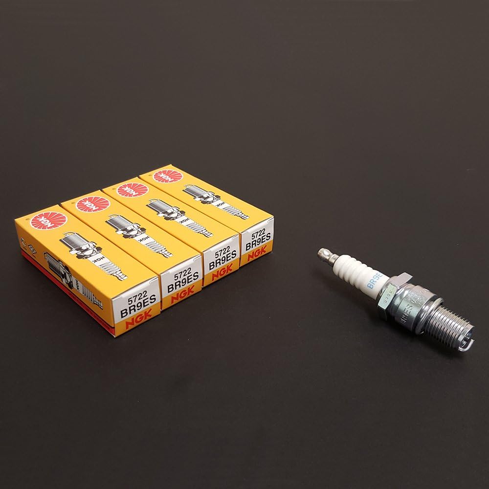 Standard Set (8pcs) NGK Spark Plug Stock 5722 Nickel Core Tip Standard 0.032 in BR9ES
