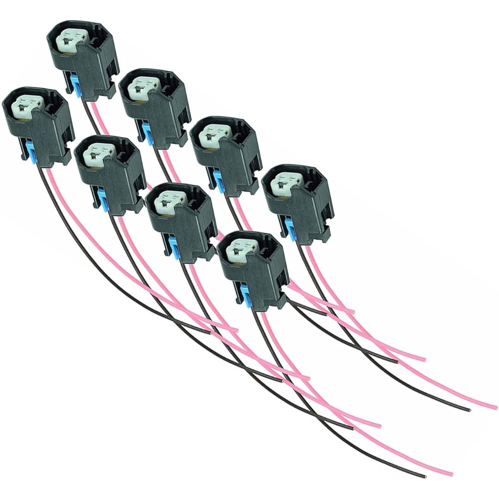 ICT Billet LS EV6 LS3 Injector Wyconector Pig Tail Plug USCAR (8 packs) WPINJ40X8