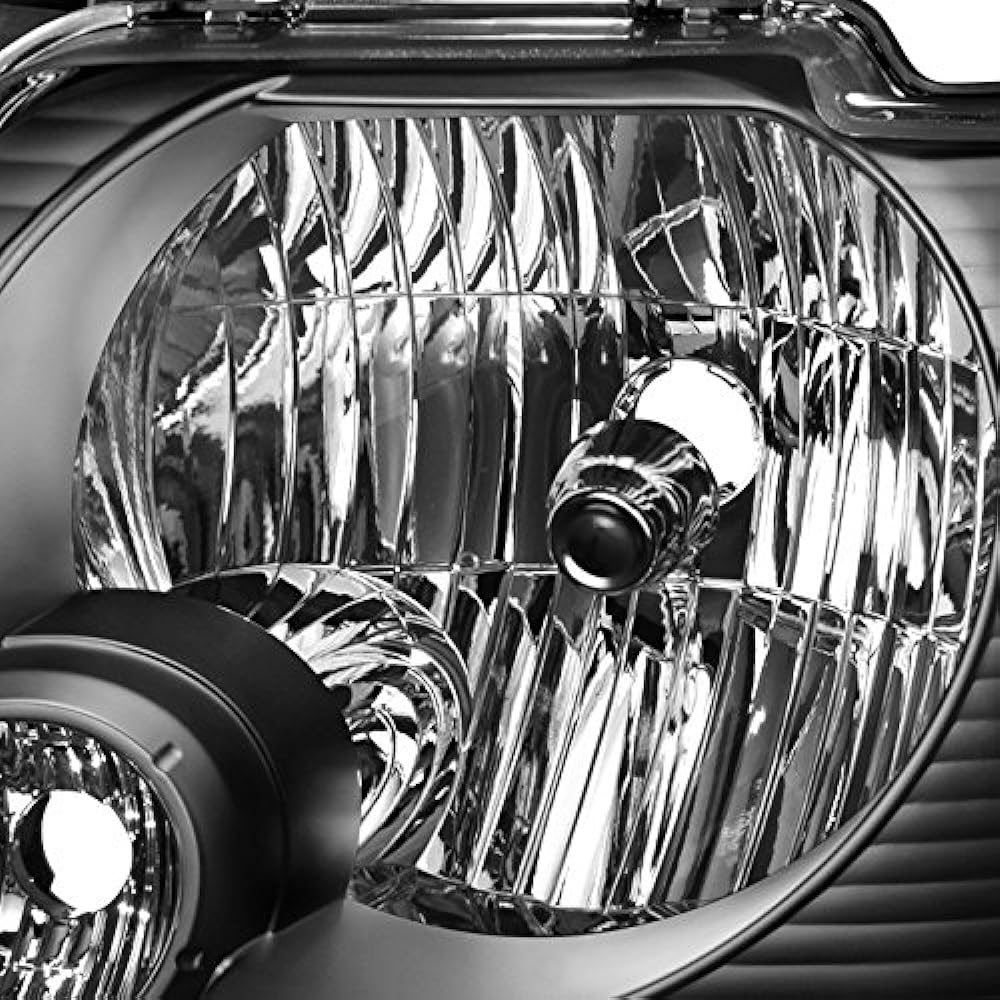 Black bezel 06-10 Ford Explorer/Sport Track Headlight Front Lamp directly replaced left and right