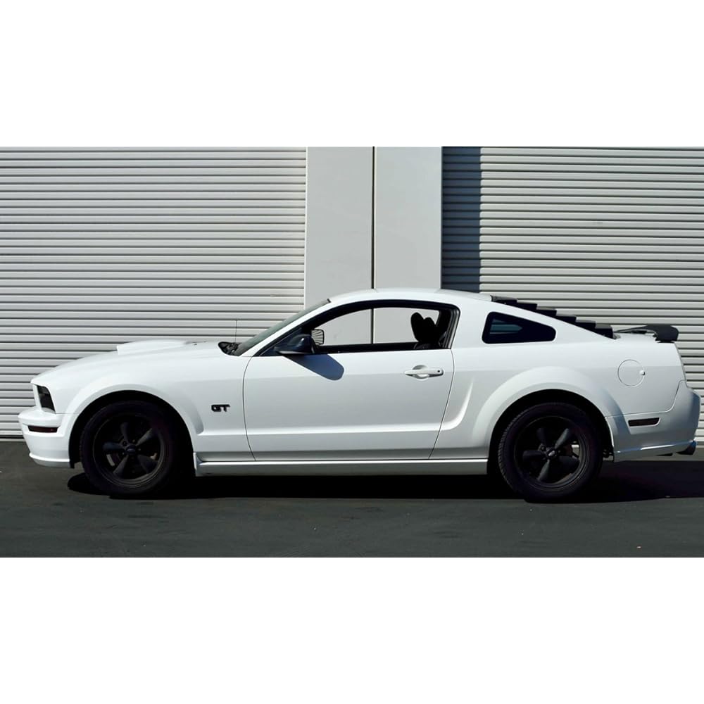 IJDMTOY Smoke Lens Red LED LED Rear Side Marker Light Kit 2005-09 Ford Mustang compatible 54-SMD LED equipped OEM backside marker lamp replacement