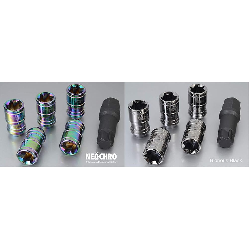 KYO-EI (Kyoei Sangyo) Kics MONOLITH (Monolith) M12×1.5 Glorious Black 20P MN01GK