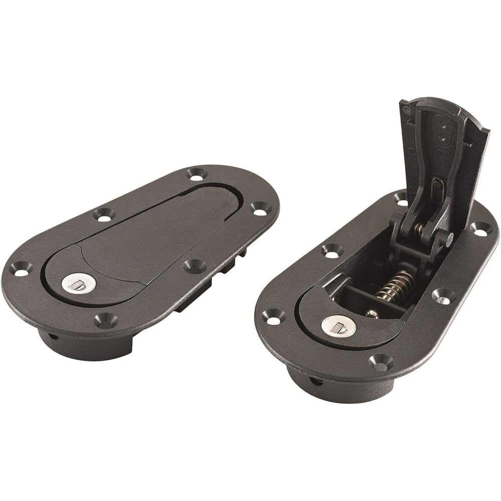 AEROCATCH 120-2100 Panel flash lock type fad latch and pinkit -black