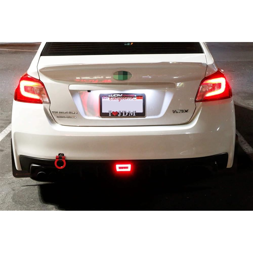 IJDMTOY Smoke Lens 3-In-1 Full LED LED Rear Fog Light Kit Subaru Impreza WRX/STI or Crostrek Compatible Tail/Brake Land Lump Backup Retor Light Wire Harness & Installation Bracket