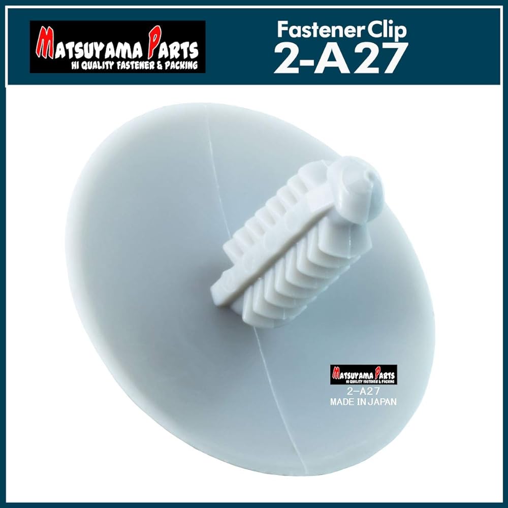 Matsuyama Parts 2-A27 Roof Lining Clip (Gray), Suzuki Mazda, Choice of Pieces, 100 Pieces (100)