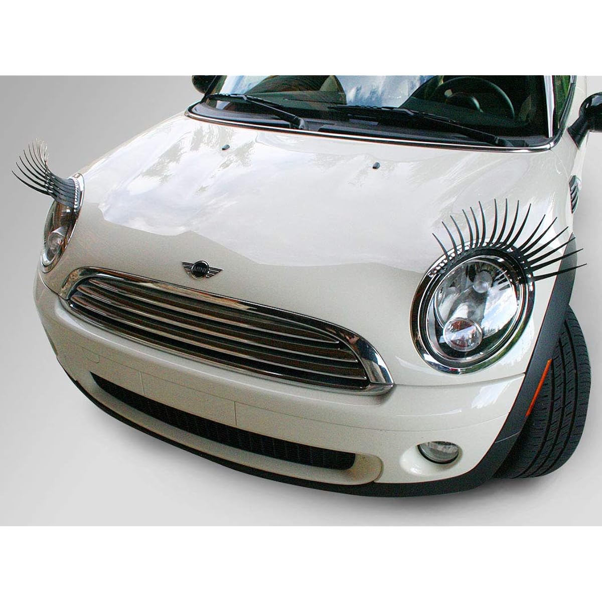 For CARLASHES Mini Cooper (after 2007) -Car headlight eyelash -Classic black