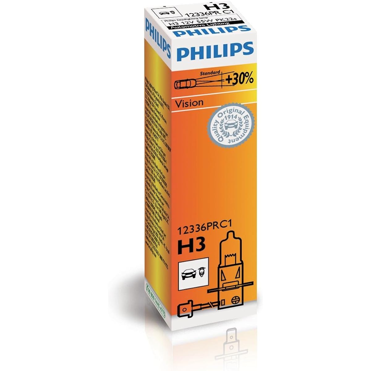PHILIPS VISION 12336PRC1 Light bulb H3 1 box