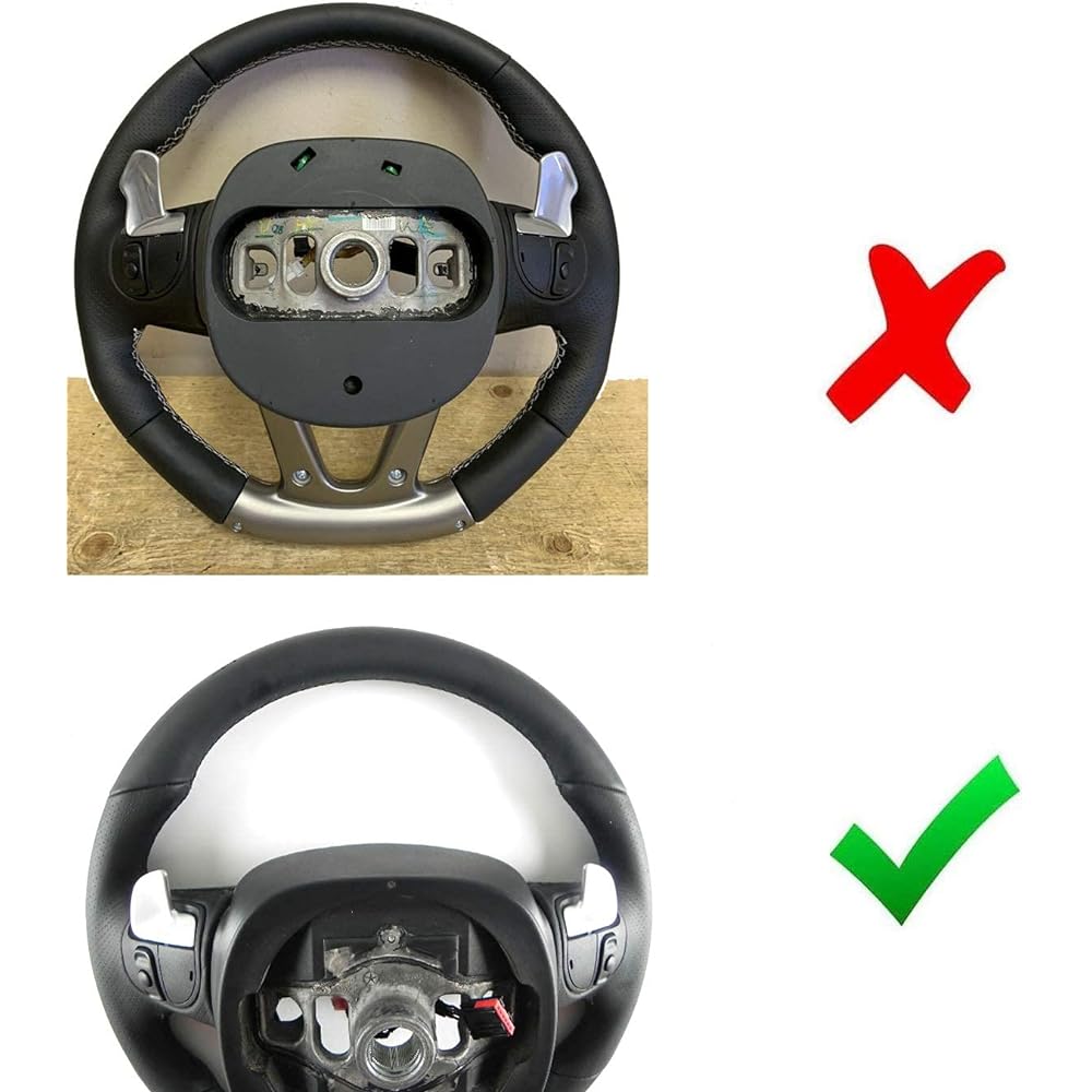 IJDMTOY High glossy black genuine carbon fiber fiber handle large paddle shifter extension cover Challenger charging durer duremo, compatible with Grand Cherokee 300/300c