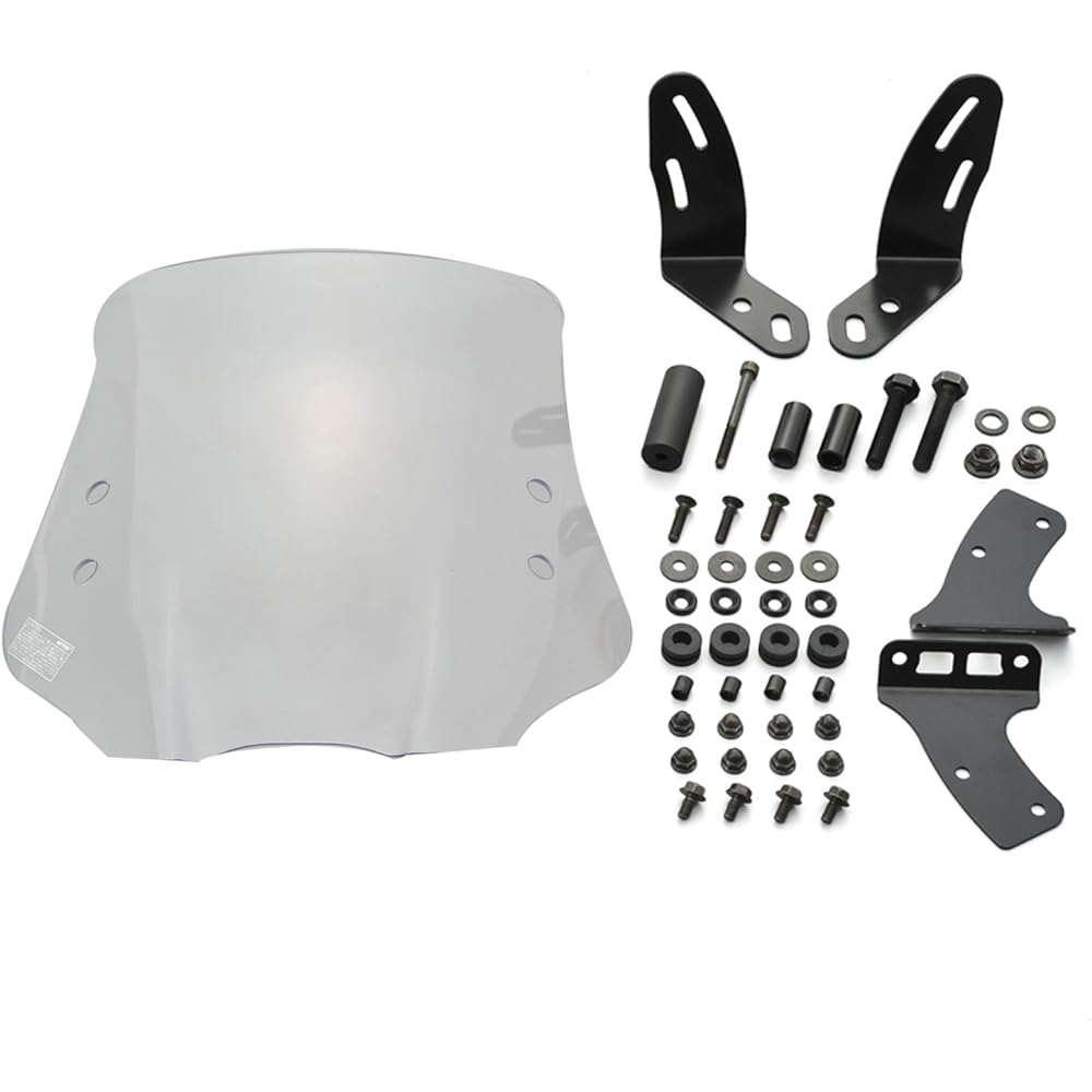Daytona Motorcycle Screen with Clamp Bar for PCX/PCX150 (12-17) Windshield SS Series Short Smoke 91329