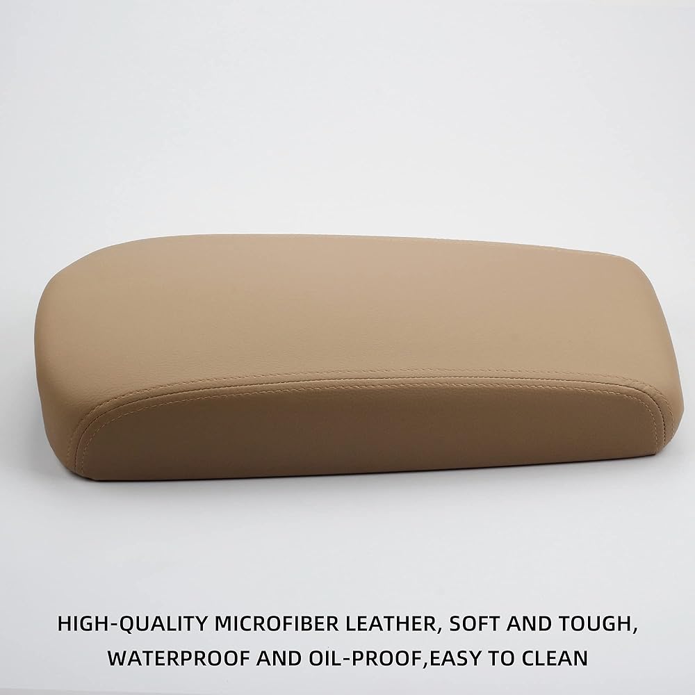 DASBECAN Arm Rest Center Console Cover Lid Kit Beige