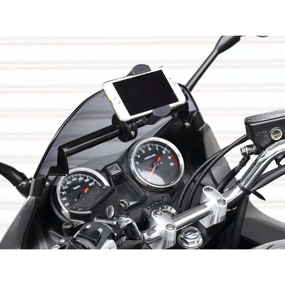 Kijima Motorcycle Bike Parts Handle Mount Stay (for Smartphone Holder) Black CB1300SB 2014~ HONDA 204-0692