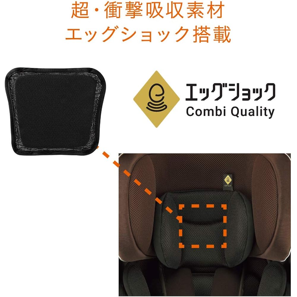 Combi Seat Belt Fixation Wigo Grande Side Protection Egg Shock DX Navy 0 Months~