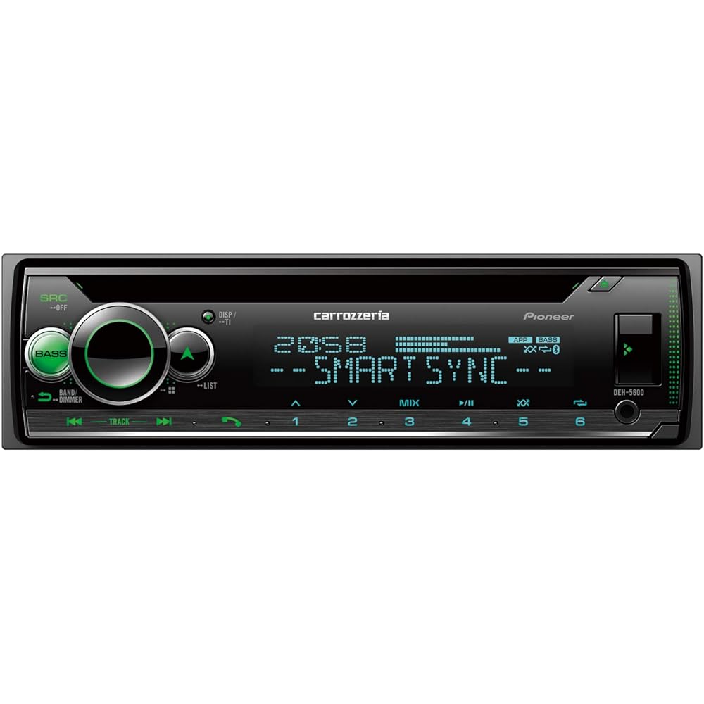Pioneer Pioneer Audio DEH-5600 1D CD Bluetooth USB iPod iPhone AUX DSP  Carrozzeria