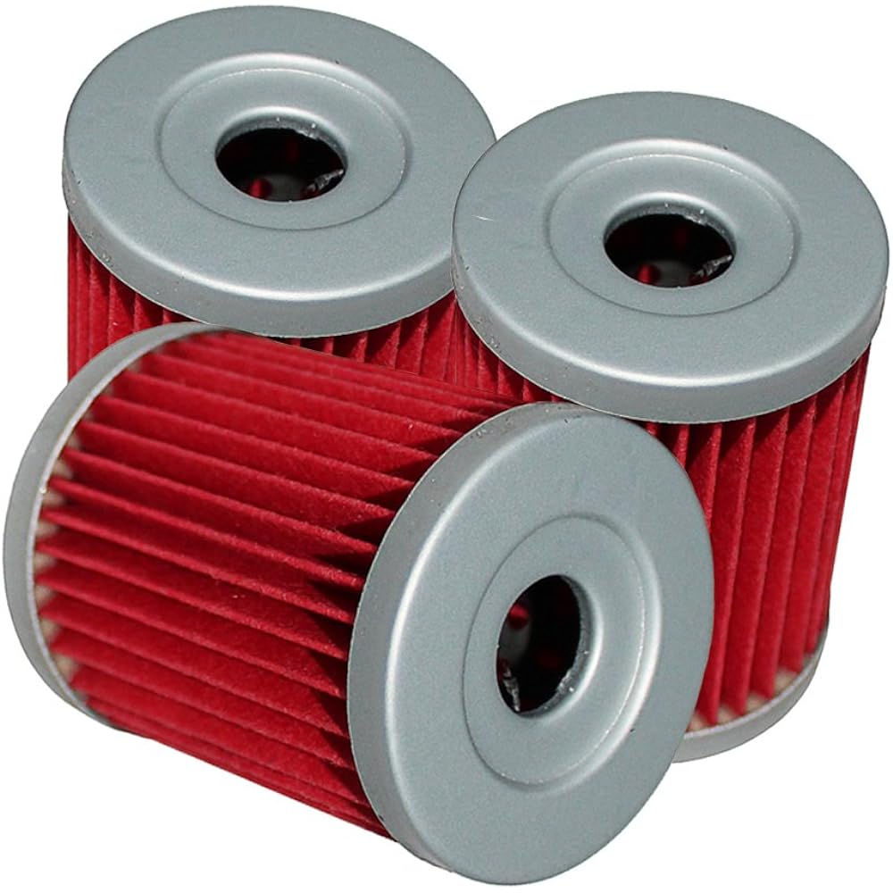 Caltric Oil Filter 3 Pack Suzuki Ltf4Wdx Lt-F4Wdx King Quad 300 1991-1996 1997 1998